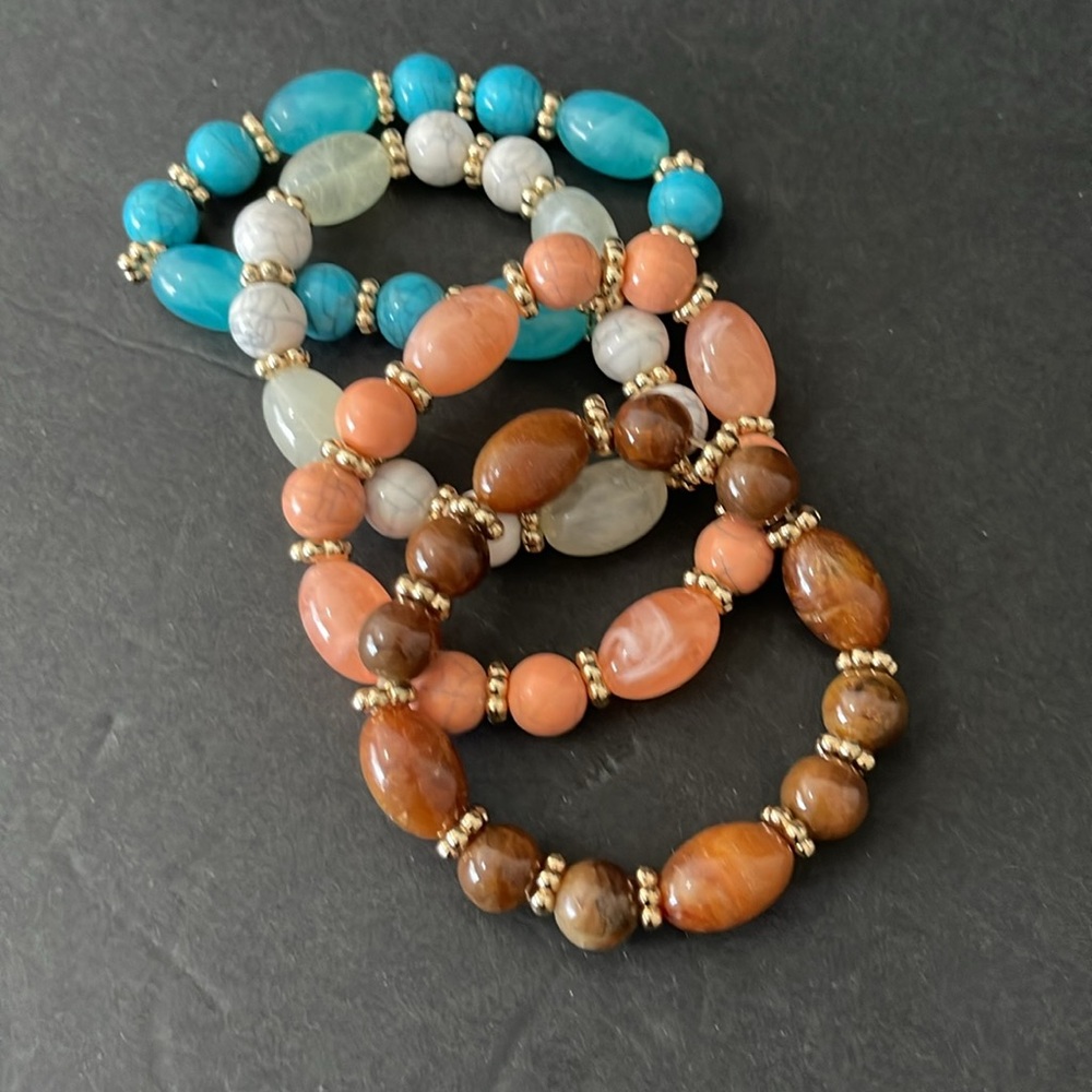 Beaded Stackable Bracelet Bundle - image 2